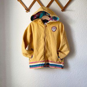 Blutsgeschwister Yellow Zip Up Hoodie Size M